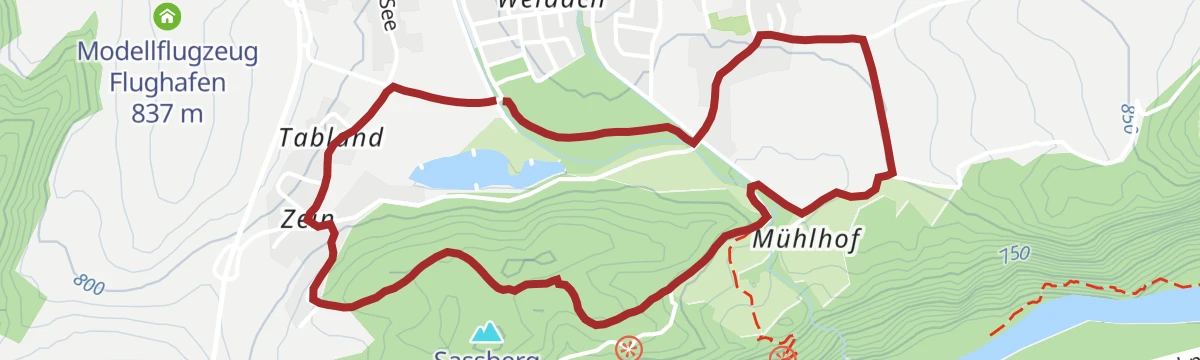 Route map: Nordic Walking-Strecke: Badesee Runde